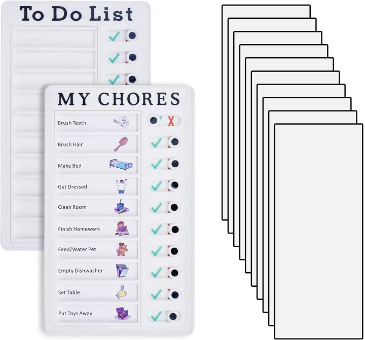 Training Note Board 1xDIY Chore Chart Memo Boards,1xTo do List for Kids,Children's self ...