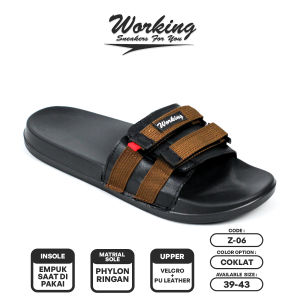 Working Sneakers For You Sandal Selop Pria Slide Casual Code Z-06 Size 39 - 43