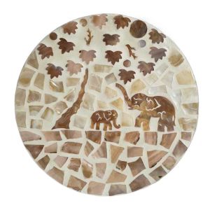 DIMEL Creative Round Shell Placemat Nordic Handmade  Plate Mat Gift European-style Decorative Table Mat Dinner Decoration