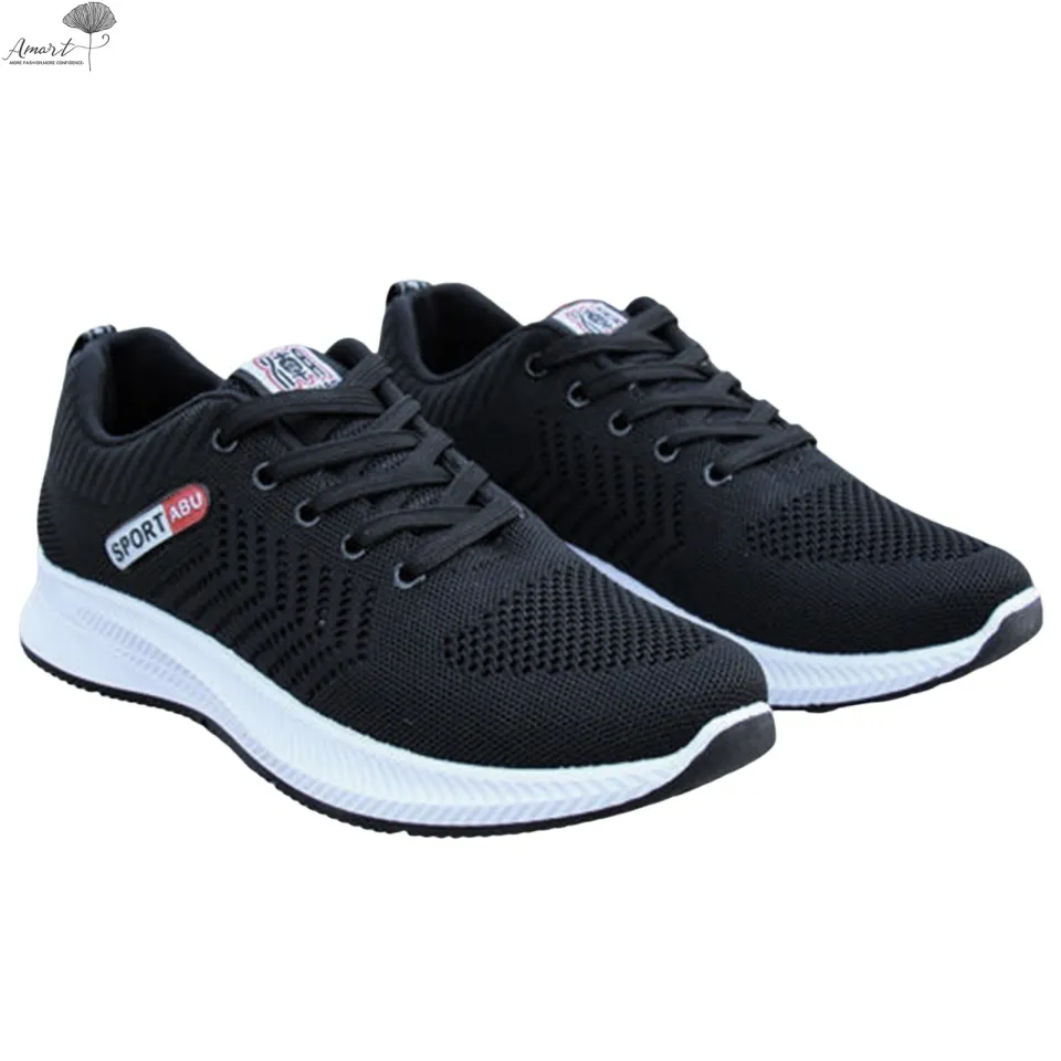 Amart Men's Athletic Walking Shoes Spring Fly Weaving Breathable