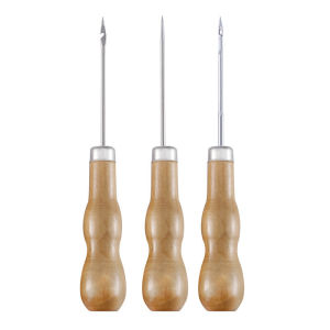 Joyee Lăn lấy dấu 2mm 2mm Gỗ + sắt dụng cụ làm da handmade