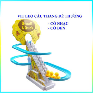 Đồ chơi cầu trượt Vịt vàng leo cầu thang với âm thanh vui nhộn đèn nháy đẹp mắt