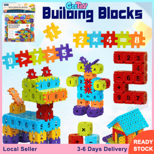 200pcs DIY Puzzle Colored House Assembly Building Blocks Digital Number Educational Toys for Kids