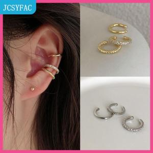 JCSYFAC 3 cái đơn giản vòng bọc Bông tai sụn Tai Clip không có xuyên sụn Bông tai tai tai Cuff
