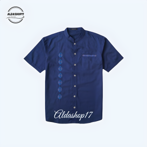 Baju Koko Pria Muslim Dewasa Lengan Pendek Koko Katun Bordir