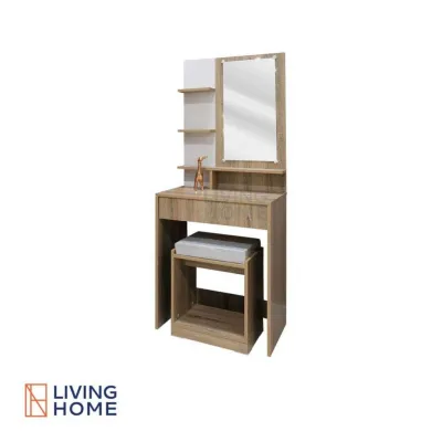 Livinghome FurnitureMall ชุดห้องนอน 3.5 ฟุต ชุดห้องนอนเด็ก สีโซลิค-ขาว ทั้งชุด 3 ชิ้น รุ่น YOUNG