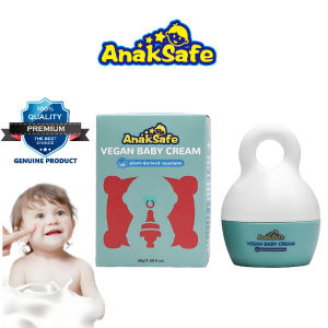 Anaksafe Vegan Baby Cream is a Hypoallergenic Natural Moisturizing Cream Suitable for Sensitive Skin and Newborns