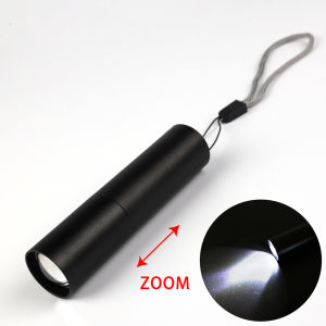 【Free Shipping】Portable Mini Aluminum Alloy USB Rechargeable Flashlight Outdoor Light