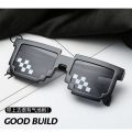 [Malaysia Stock]Funny Polygonal Thug Life Mosaic Pixel Sunglasses Women/Men 2021 Tiktok Popular Glasses. 