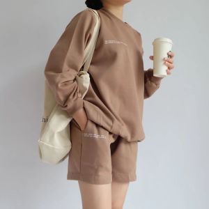 ONE SET MORRA SWEATER CELANA PENDEK | SETELEN WANITA SET KOREAN STYLE TERARU TERLARIS