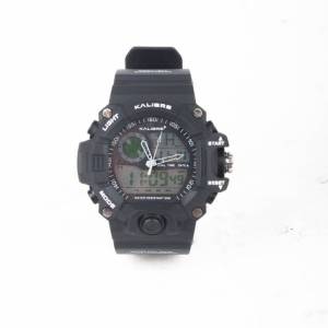 Jam Tangan Digital Analog Pria Kalibre Watch Elgyn 996330 000 Black