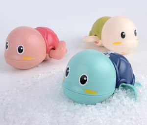 Mainan Mandi Bayi Kura kura Berenang Turtle Toy Lumba - lumba 3 Warna MURAH