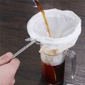1Set Saringan Kain Kopi Kain Saringan Teh Kain Stainless Steel Cloth Filter Saringan Thai Tea 18.5cm. 