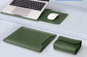Túi Da  Taikesen Chống Sốc Đựng Macbook/Laptop Kèm Túi Nhỏ Chống Thấm Nước