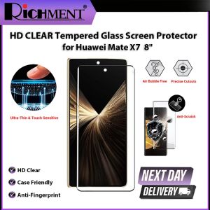 RICHMENT Tempered Glass Screen ProtectorHD Clear Anti-FingerprintforHuawei Mate X7 8"
