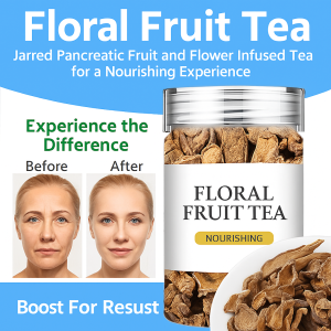 Floral Fruit Tea  Jarred Pancreatic Fruit and Flower Infused Tea for a Nourishing Experience