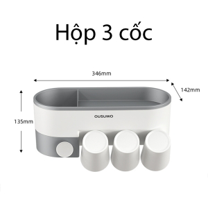 Kệ để đồ nhà tắm đựng bàn chải đánh răng lắp đặt dễ dàng tiện lợi-  K1902
