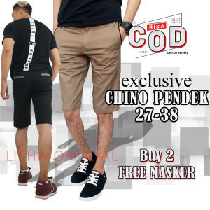 Celana Pendek Pria Chino Cowok Distro Dewasa Sepan Chinos Pendek Bahan Melar