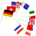100pcs Tusuk Gigi Bendera Negara Dekorasi Bendera Tusuk Gigi Tusuk Bendera Untuk Pesta Perayaan. 