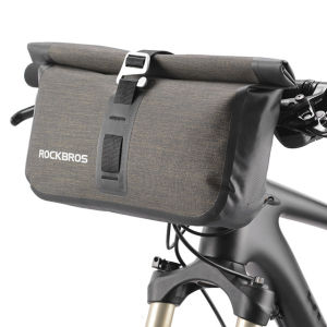 ROCKBROS Waterproof Bicycle Front Tube Bags Big Capacity MTB Cycling Handlebar Bags Front Frame Trunk Pannier Bike Accessories
