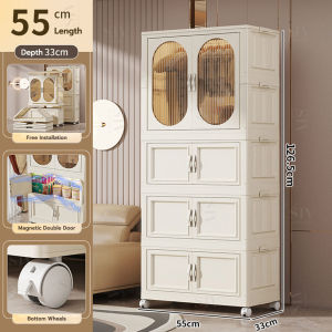 SIV 55-90cm Cabinet Organizer For Clothes Foldable Storage Cabinet Wardrobe Durabox Megabox