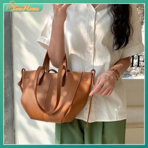 【Local Delivery】 Women Soft Underarm Bag Large Capacity Fashion Tote Bag Stylish Shoulder Bag Solid Color Simple Shopping Bag Single Shoulder Bag
