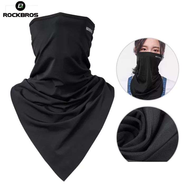 ROCKBROS Cycling Face Mask Anti-UV Mutifuctional Ice Silk Cycling Headband Breathable Quick Dry Hiking Scarf Ourdoor Sports Neck Cover | Lazada Philippines