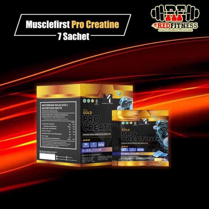 M1 Muscle First Gold Pro Creatine Box Isi 7 Sachet / Eceran 1 Sachet ...