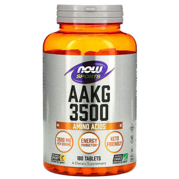 Now Foods, Sports, AAKG 3500, Amino Acids, 180 Tablets