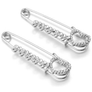FXUP 2pcs/lot Hợp Đế cài áo Việc gắn đá pha lê Có vòng lặp Ghim cài áo Phong cách Tự làm Trâm cài áo trang sức Dành cho phụ nữ.
