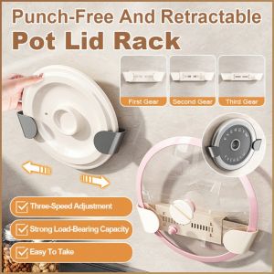 Chopping Board Natural Wood Wall-mounted Storage Rack Nail-free Installation Corrosion Resistance