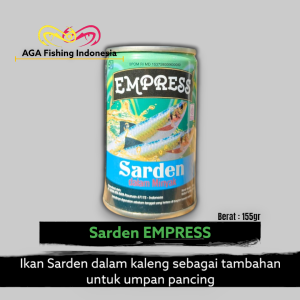 Sarden Empress Kaleng Dalam Minyak Campuran Umpan Pancing 155gr