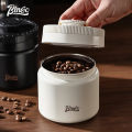BINCOO Coffee Sealed Jar Press Vacuum to Preserve Fresh Canisters Coffee Storage Tank 304 Stainless Steel Light-proof Storage Tank 400ML/800ML/1200ML. 