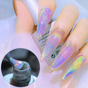 8ml Rainbow Cat Eye Gel Polish Colorful Laser Glitter Universal Nail Polish Can Be Use on Any Nail Base Color Nails Accesorios