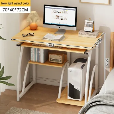 XCFASHION Computer desktop table with keyboard simple study home book desk writing desk Office desk