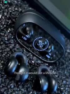 Bluetooth Wireless Ear Clip Bone Conduction Earphones Sports Noise Cancellation Earbuds With Mic