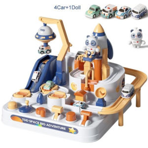 Racing Rail Car Toy Train Track Toys Racing Cars Adventure Brain Game Mechanical Interactive Gift for Children Gift Idea