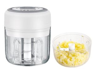【250ML 3 BLADES】Portable Electric Garlic Mixer Blender Chopper Masher USB Rechargeable Wireless Ready Stock Baby Food Processor Grinder