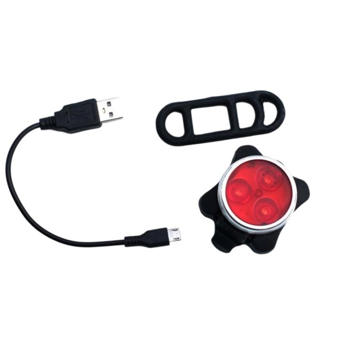 Usb Safety Light USB Rechargeable Bike Light Set Safety Warning Lights Red Light ...