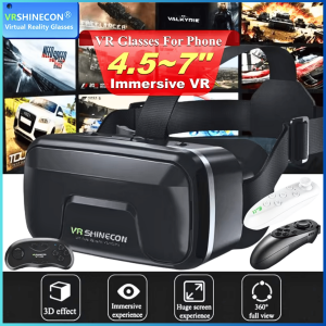 COD Shinecon VR Box IMAX Giant Screen Virtual Reality Glasses  SC G15 / vr gaming box remote control 360 asli lengkap full set lengkap / vr box untuk semua hp controlle gta xeon cewek camera cvt vario cam chat mio drone fpv kacamata terbaik murah