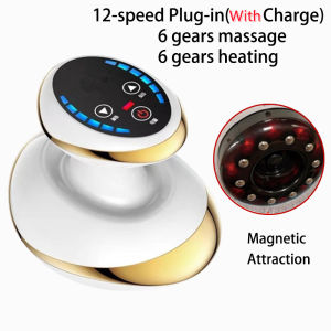 Hengfa Lina Home Electric Guasha Scraping Massage Cupping Body Massager Vacuum Cans Suction Cup Heating Fat Burner Anti-cellulite Massager