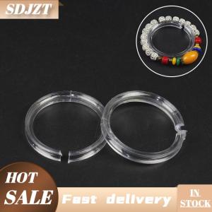 SDJZT 10pcs rõ ràng Acrylic Vòng đeo tay Hiển thị đứng trang sức hiển thị trường Hợp Kệ vòng tròn đồ trang sức đứng