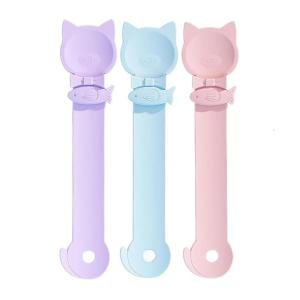 Cats Spoon Squeeze Treat Cats Spoon Squeeze Clip Feeding Spoon MultiFunction Long Handle Pet Spoon