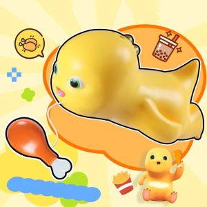 ANGCHI ของเล่นลานนาฬิกา ไก่กินนมมังกร การตกแต่งพวงกุญแจ การ์ตูน nailong จี้สายดึง ตลกๆ จี้ห้อยกระเป๋า ของเล่นไขลาน ของขวัญวันเกิดของขวัญ