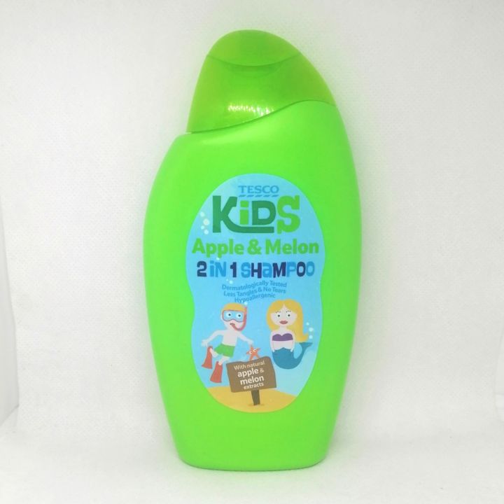Made in UK] #Tesco Kids Shampoo Apple Melon 2-in-1 (250ml