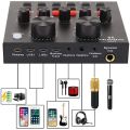 Popcorn Microphone V8 Sound Card  Set Original Livestream Full Set with Adjustable Bracket for  Studio Online Broadcasting. 