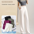 jiketai Figure-flattering versatile high-waisted wide leg trousers Women Wide Leg Suit Pants Oversized Pants. 