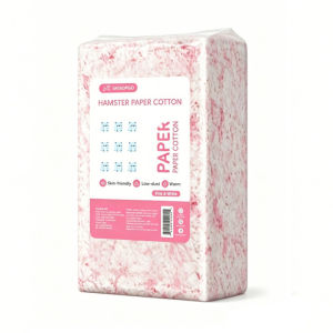 Hamster Bedding Paper Cotton Litter Low Dust Odor Control Soft Warm Absorbent Small Pet Cage Nesting