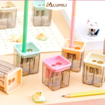 Gọt bút chì 2 lưỡi dao thông minh chuốt viết chì nhiều màu dễ thương đồ gọt bút chì dành cho học sinh