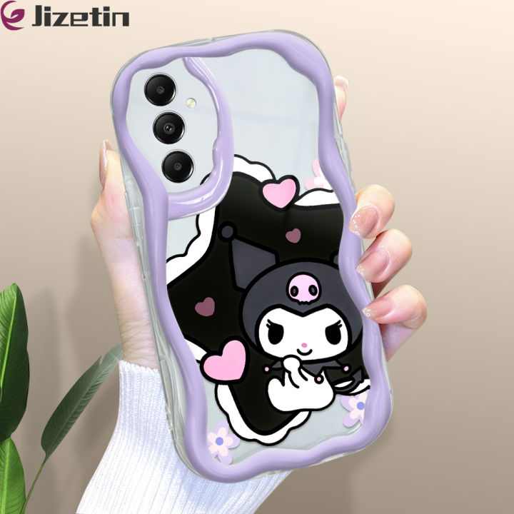 Jizetin Casing For Samsung Galaxy A05 A05S Cartoon Kuromi Pattern Cream ...